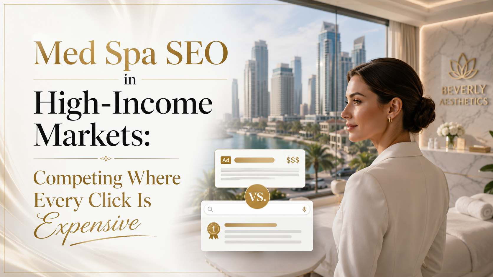 Med Spa SEO in High-Income Markets: Competing Where Every Click Is Expensive article preview by Vistrane
